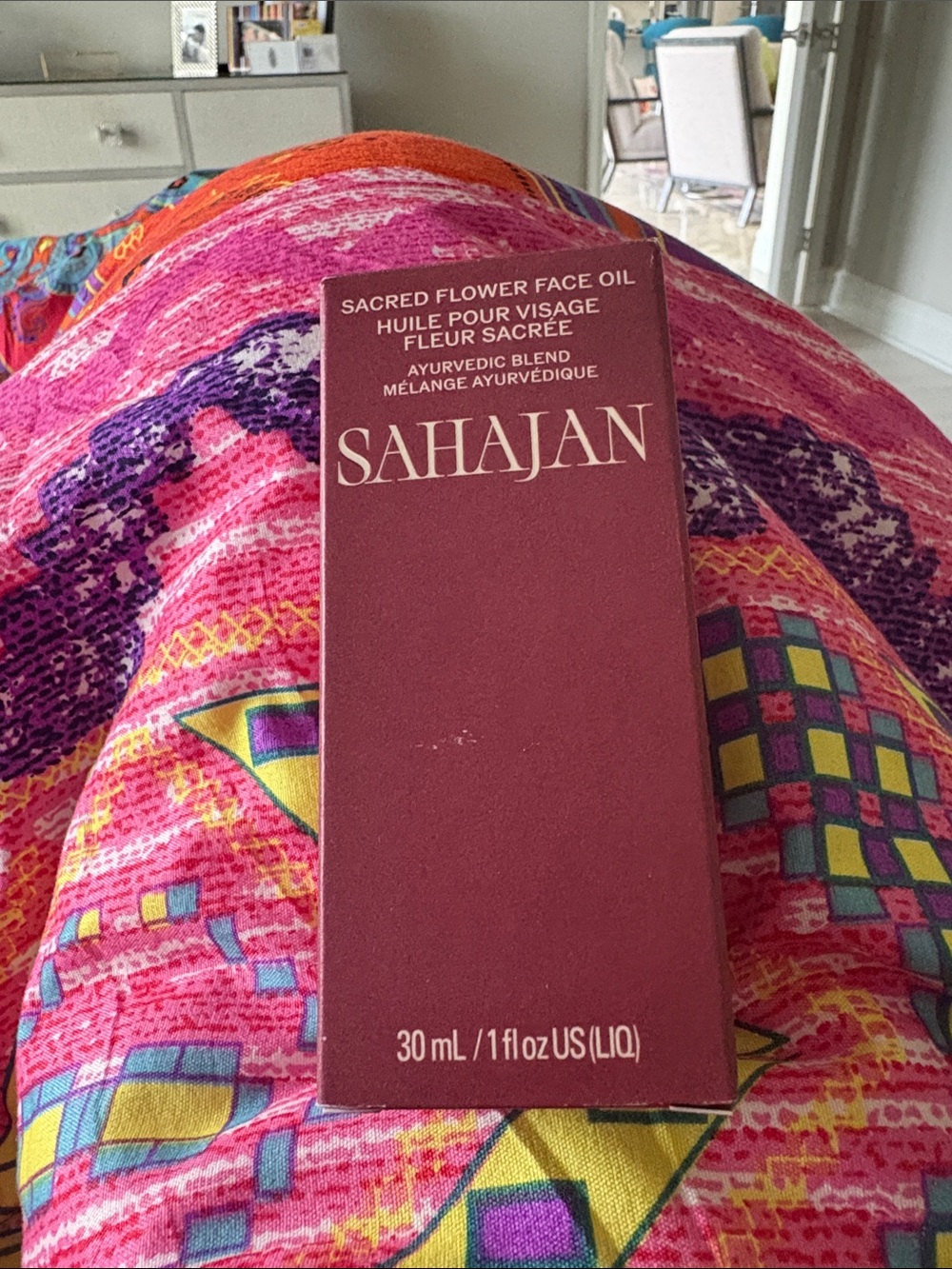 Sahajan Sacred Flower Face Oil - Pink Berry Box